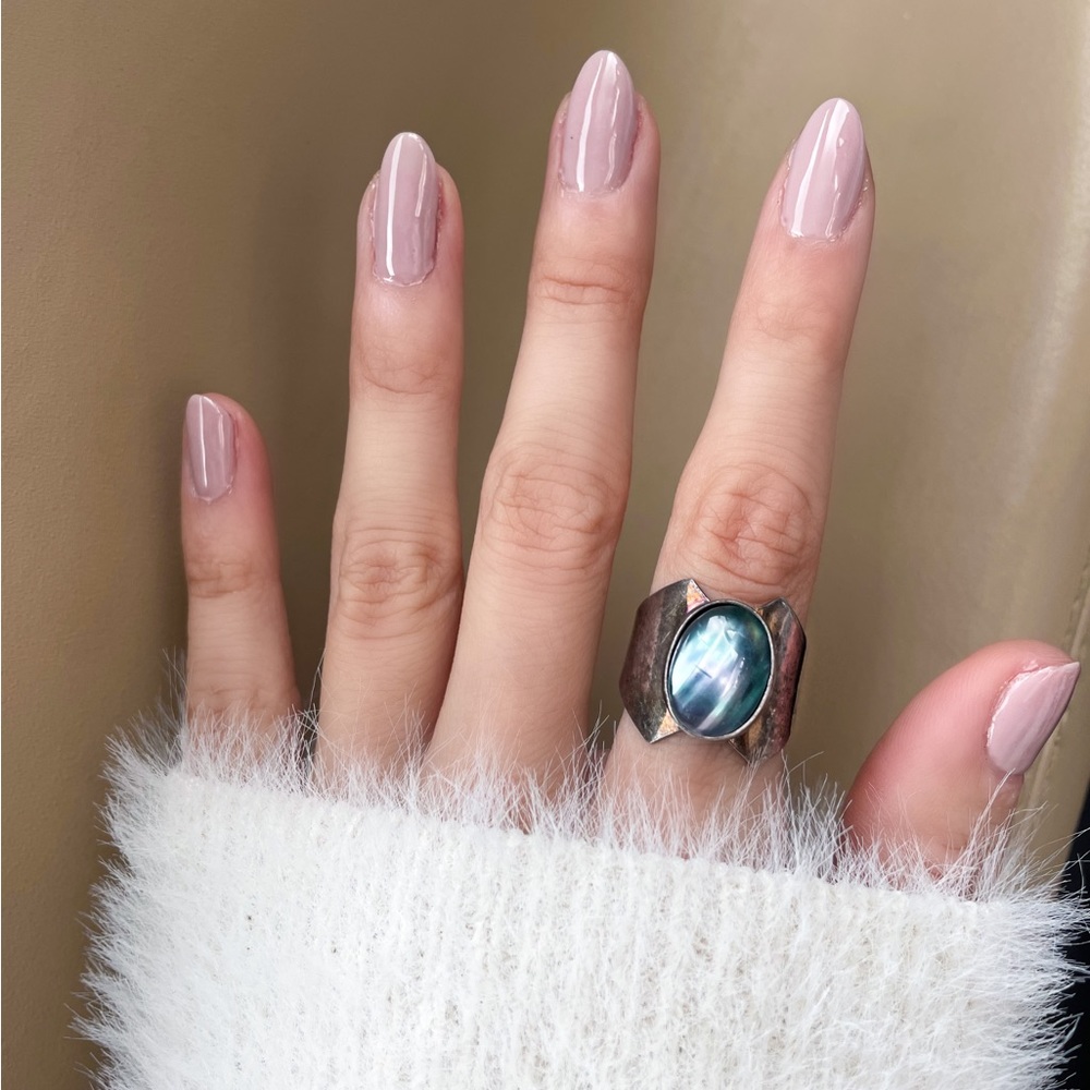 Jayne Cairns Designs .925 sterling silver & blue pearl ring Fine Jewelry Gifts